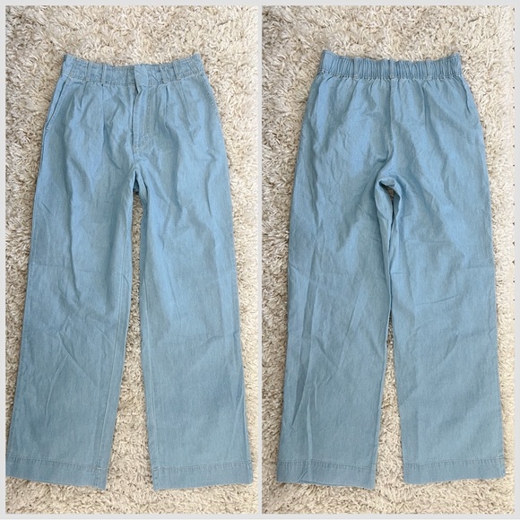 NWT Z Supply Wide-Leg Chambray Trousers S - Picture 2 of 8